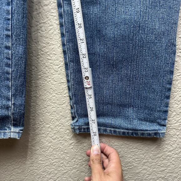 Gloria Vanderbilt Amanda Jeans Womens 18 Denim Straight Leg High Rise Zip - Picture 10 of 15